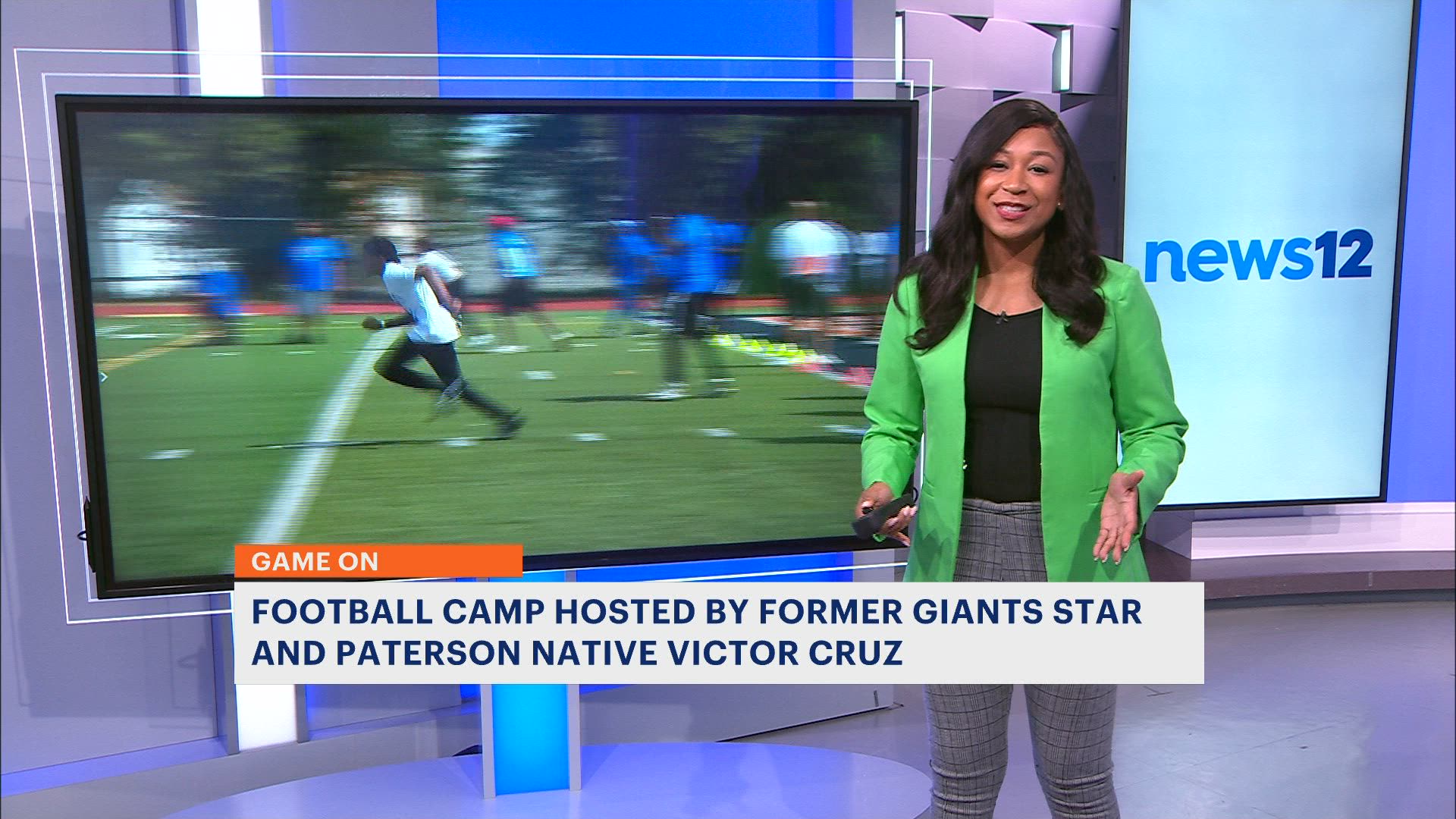 Super Bowl Champion Victor Cruz Hosts Football Camp for Hometown